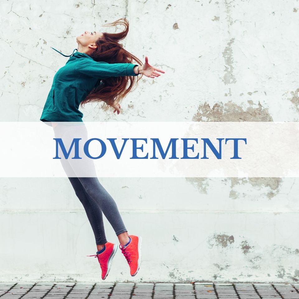 movement Movement: Girl jumping in the air